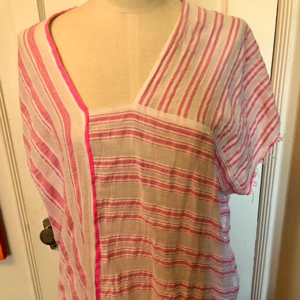 LemLem Pink and White StripeTop